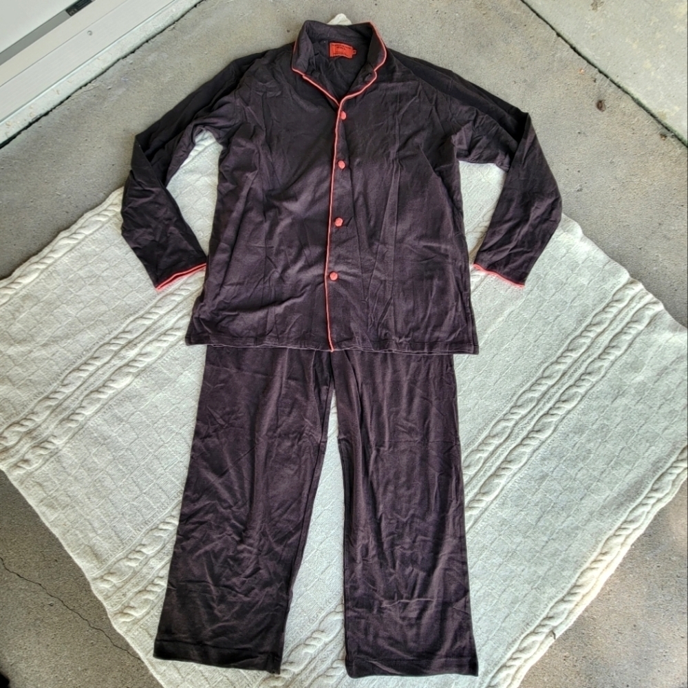 Shang Hai Tang for Cathay Pacific 100% Cotton Lounge Set size M Brown Orange